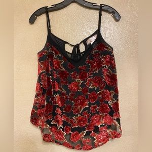 Band of Gypsies Floral Rose Top